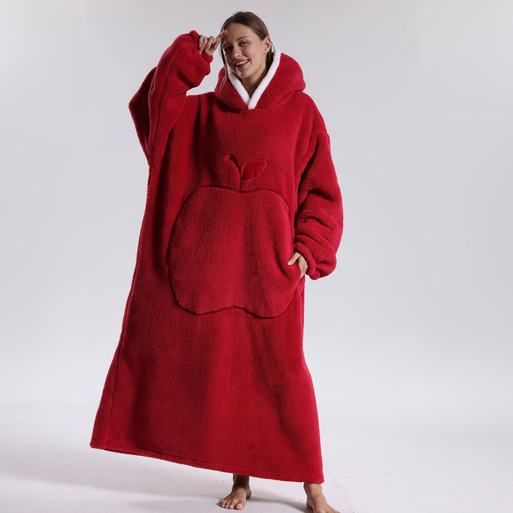 Oversized Plush Wearable Hoodie Blanket — Adults