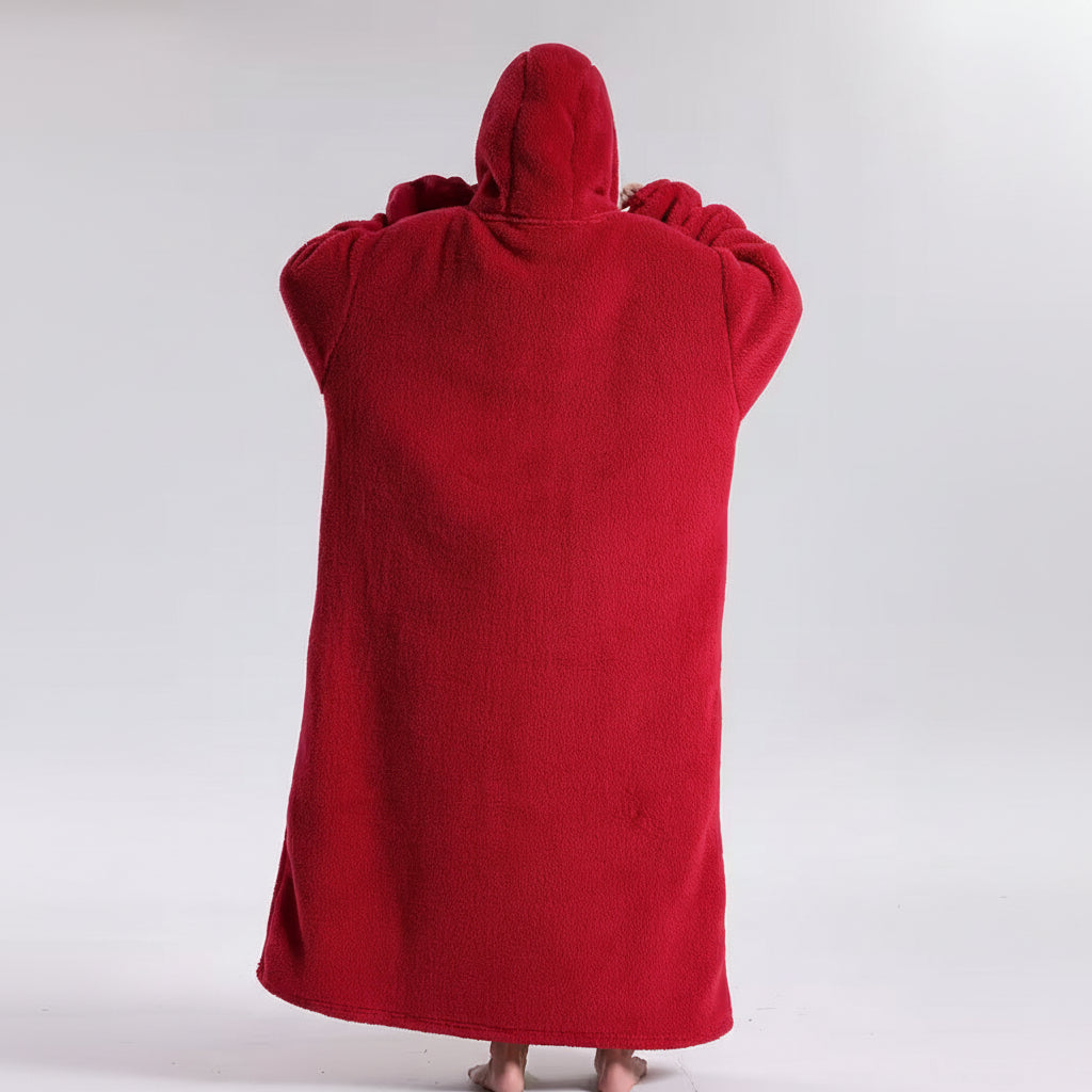 Oversized Plush Wearable Hoodie Blanket — Adults