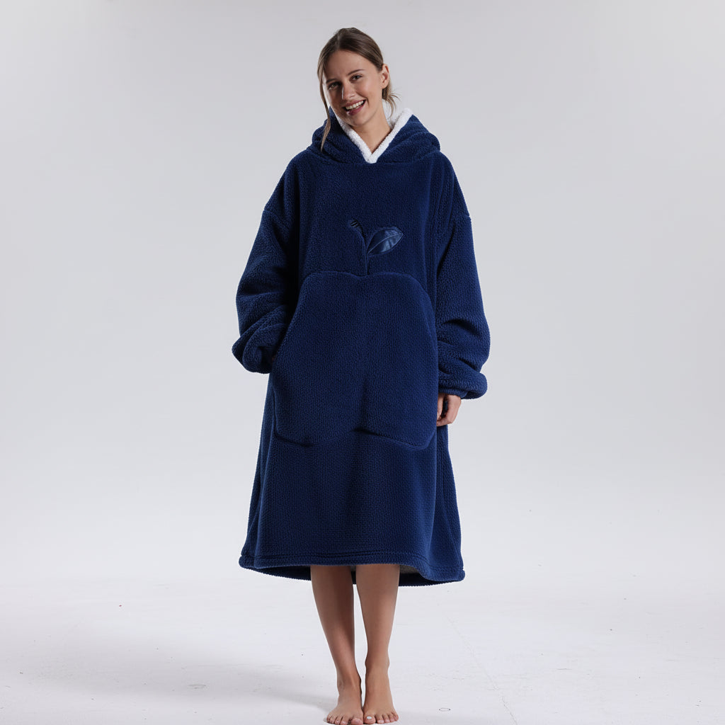 Oversized Plush Wearable Hoodie Blanket — Adults