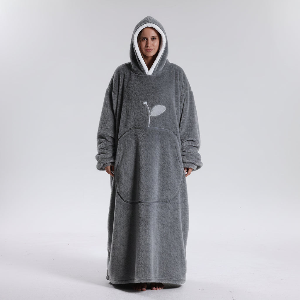 Oversized Plush Wearable Hoodie Blanket — Adults