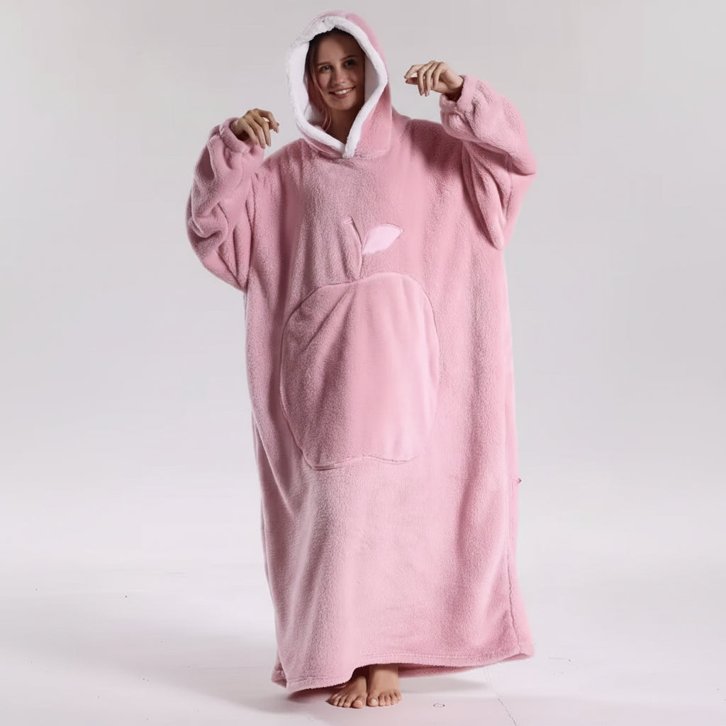 Oversized Plush Wearable Hoodie Blanket — Adults