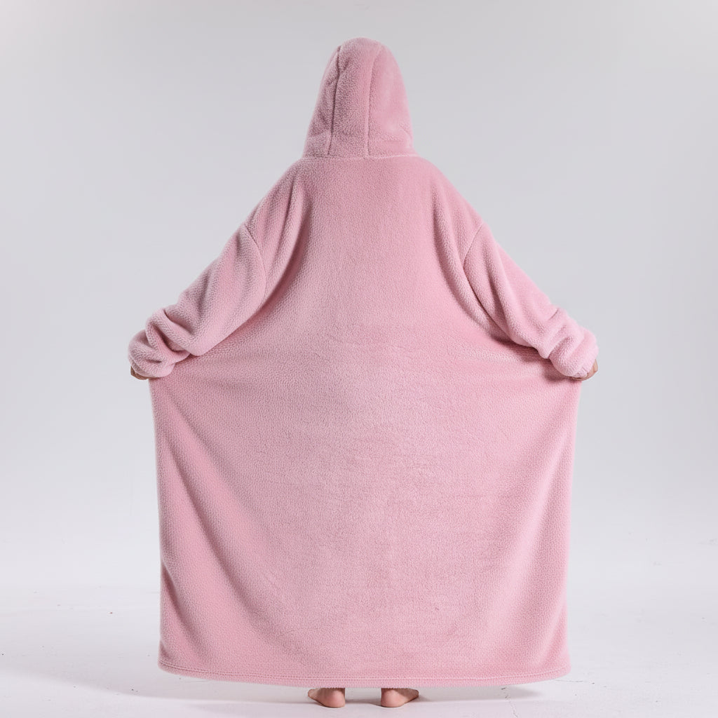 Oversized Plush Wearable Hoodie Blanket — Adults