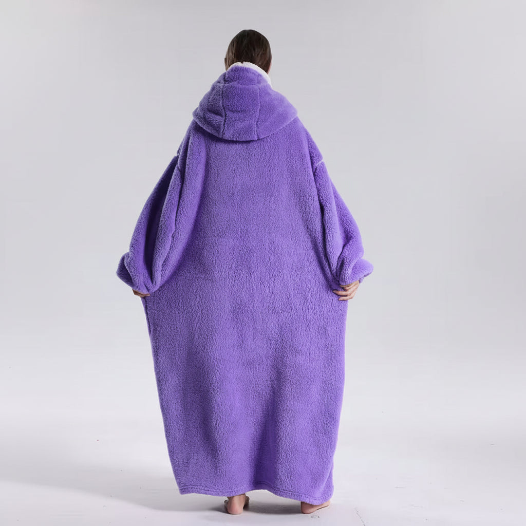Oversized Plush Wearable Hoodie Blanket — Adults