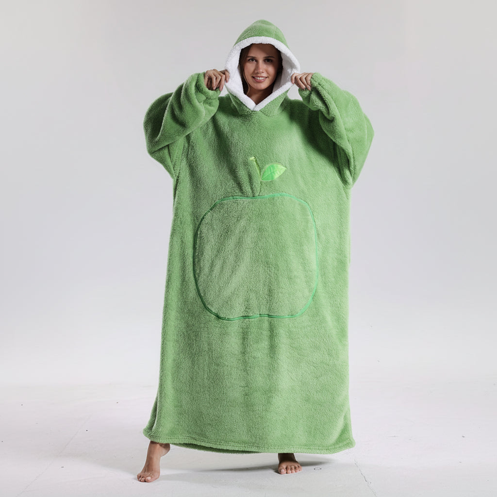 Oversized Plush Wearable Hoodie Blanket — Adults