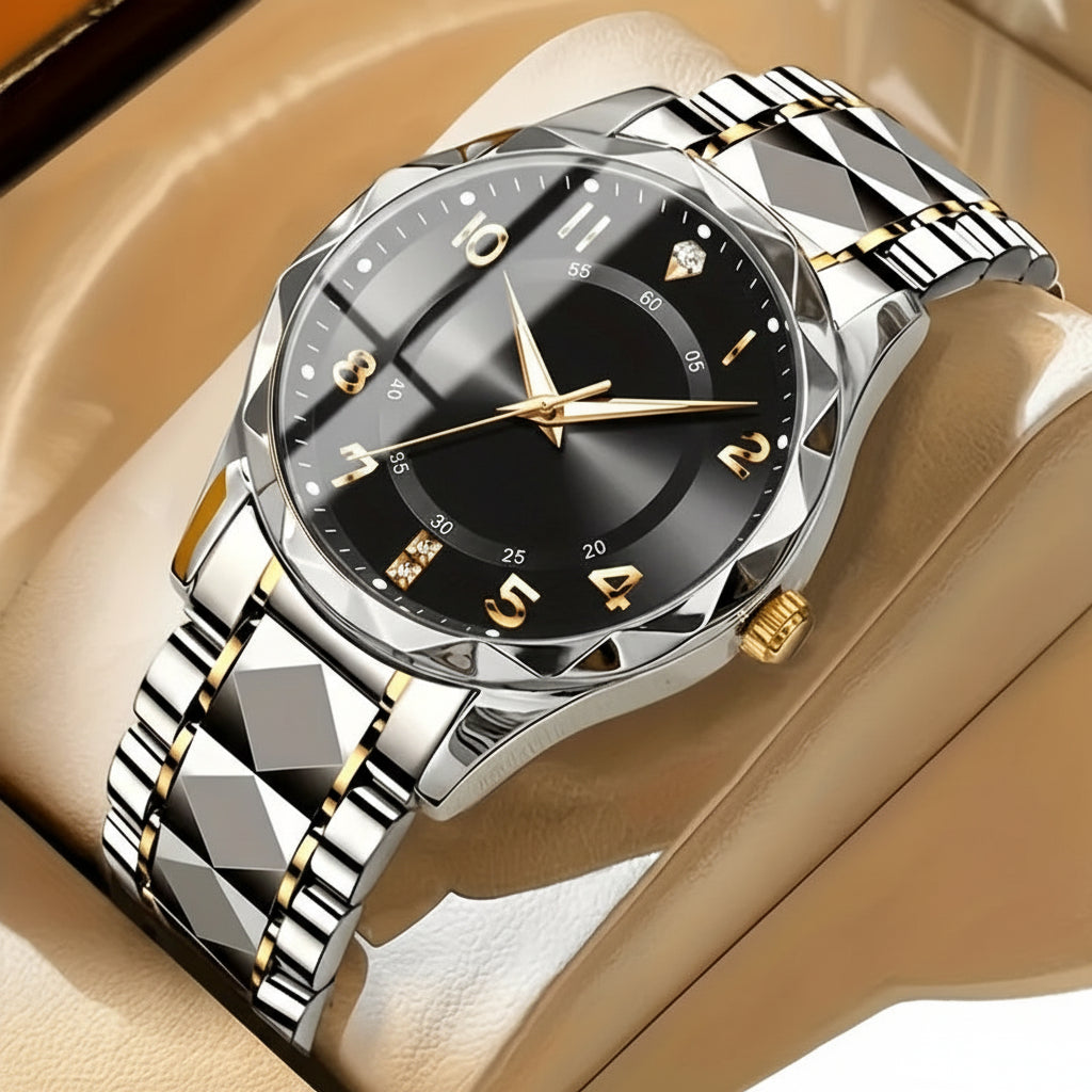 Men's Titanium Chronograph Sports Watch — Multifunction Digital Quartz