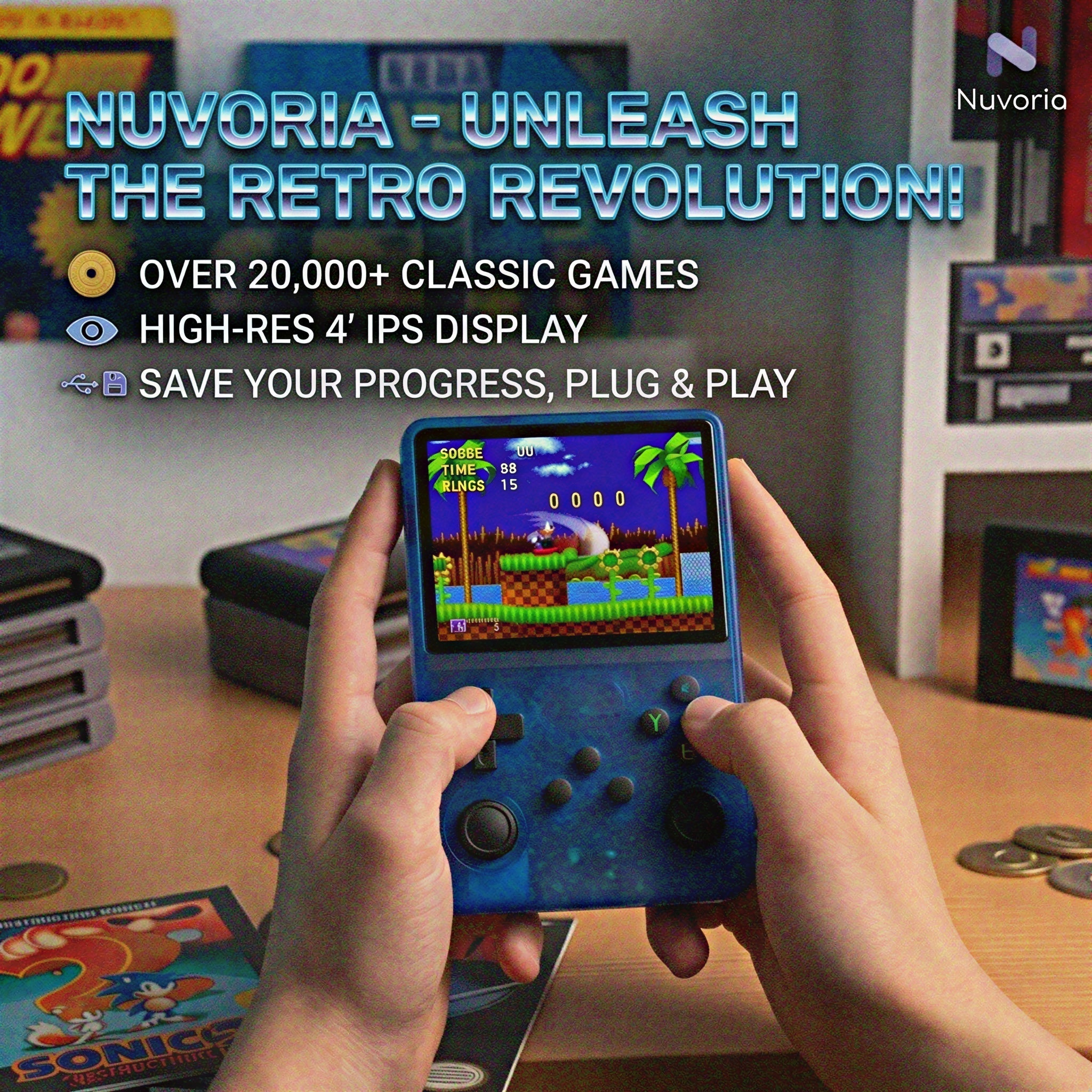 Retro Handheld Console for Classic Gaming