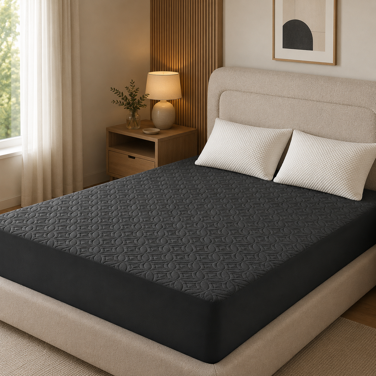 ComfortGuard wasserdichter Matratzenschoner – extra tiefe Seitentaschen, atmungsaktiver Bezug