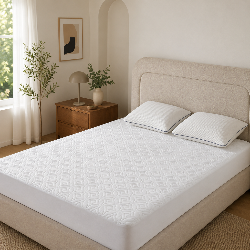 ComfortGuard wasserdichter Matratzenschoner – extra tiefe Seitentaschen, atmungsaktiver Bezug