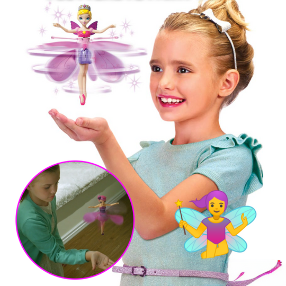 Hand-Controlled Fairy Flying Toy — Infrared Motion Sensor, LED Wing Lights