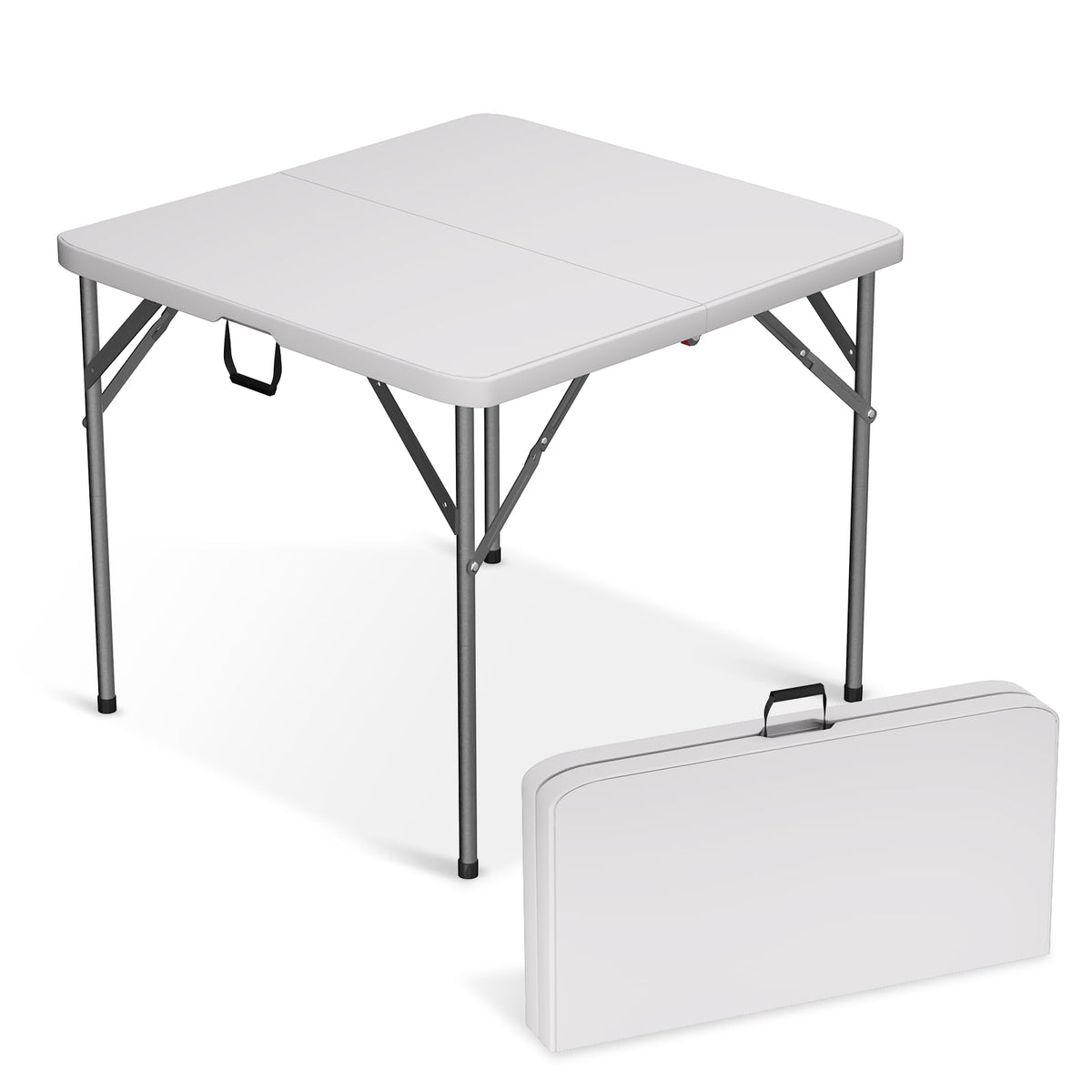 Tavolo da picnic pieghevole — altezza regolabile di 4 piedi, struttura portatile robusta, piano da 48x24 pollici, 15.21 libbre