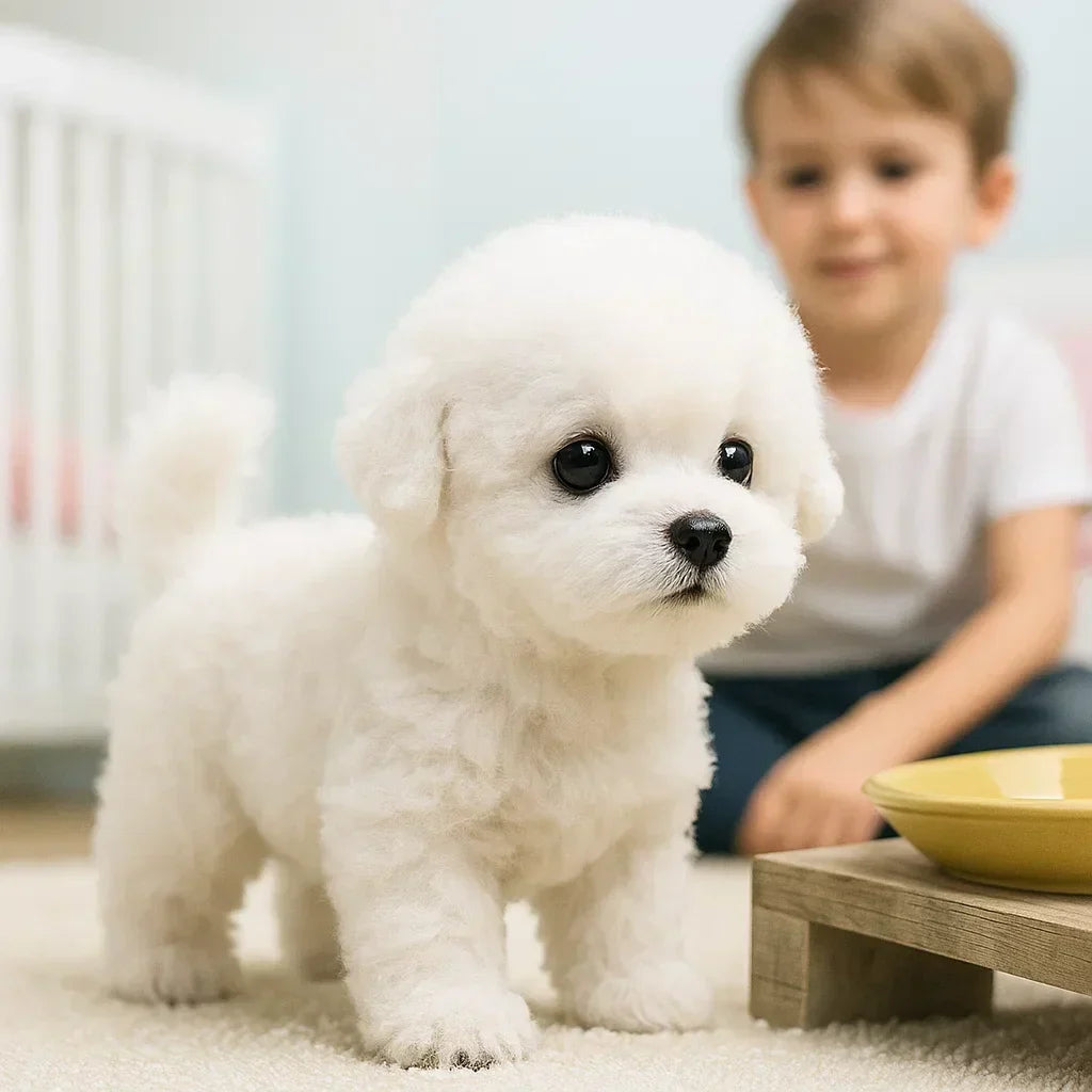 Interaktivní plyšová hračka pro psy — pohybová a zvuková reakce na tlakový senzor, 7.3 X 4.9 X 5.3 palce