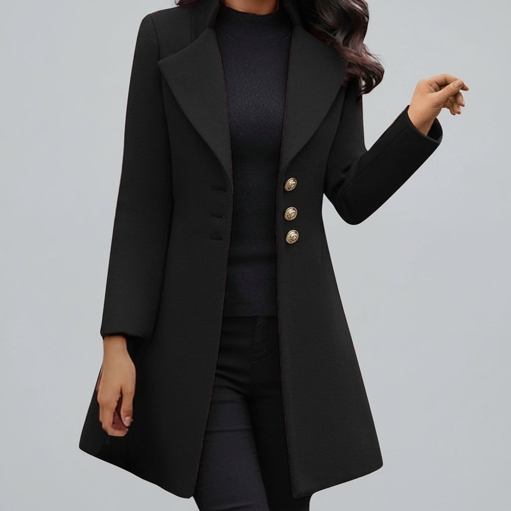 Women's Longline Belted Coat — Hooded Water-Resistant