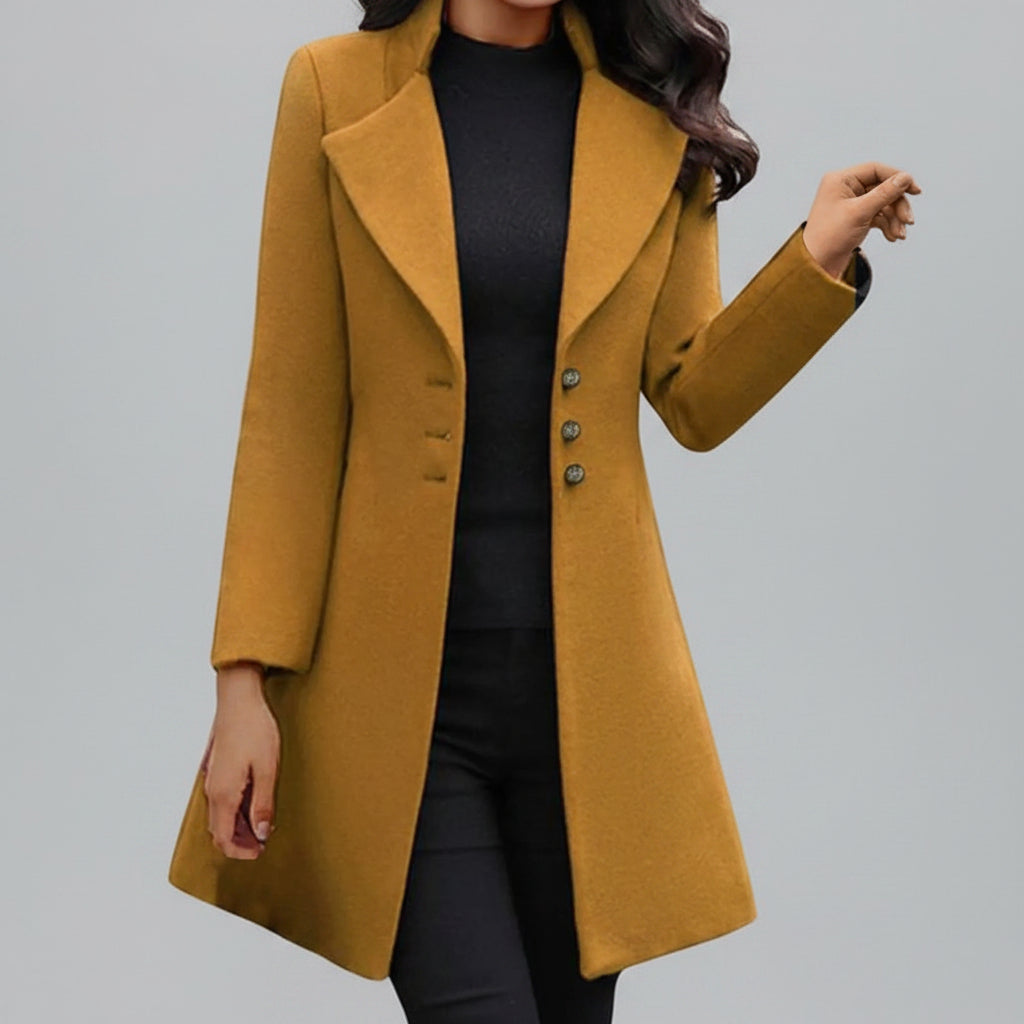 Women's Longline Belted Coat — Hooded Water-Resistant
