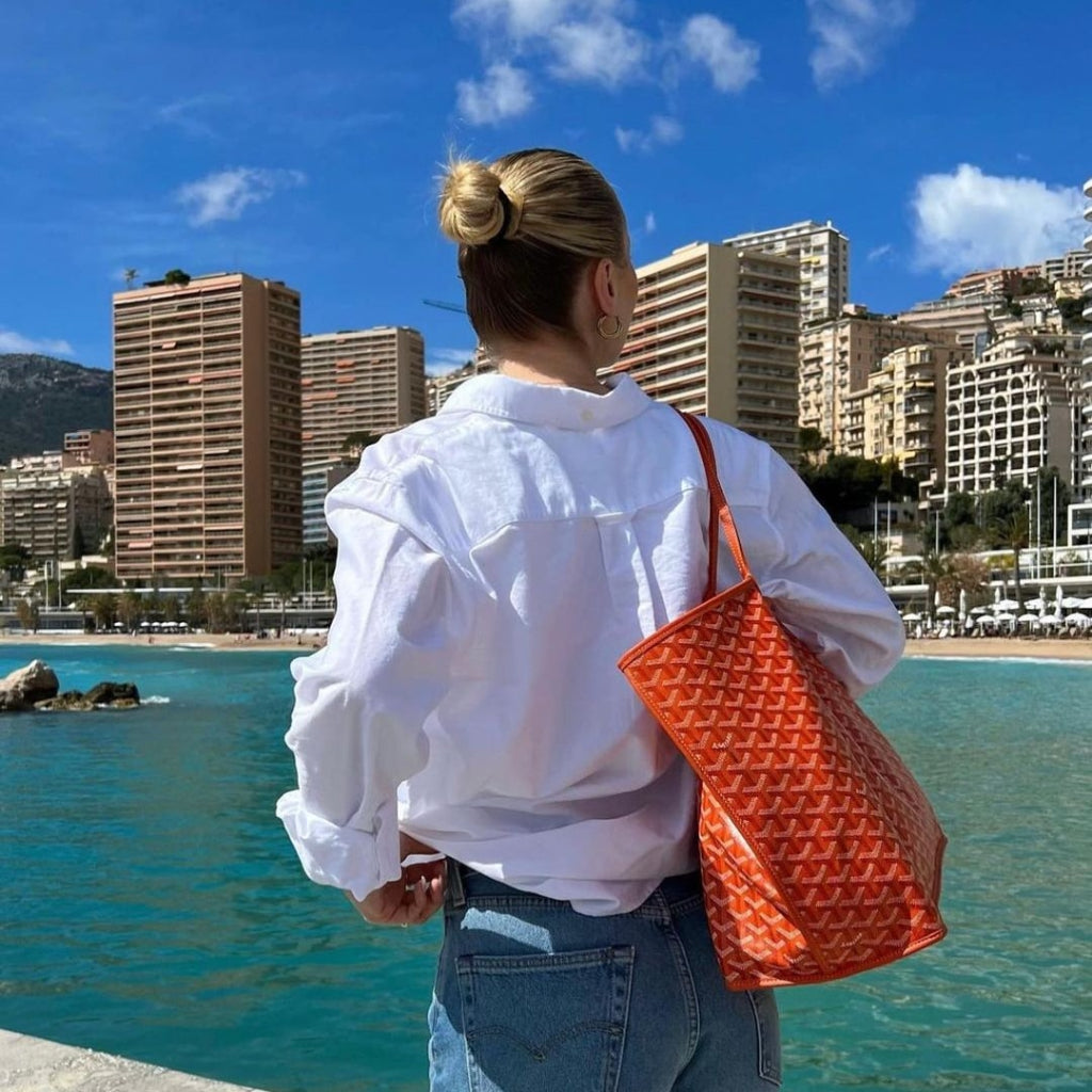 Women's PU Leather Tote Bag — Woven Texture, Water-Resistant Surface, Interior Dividers