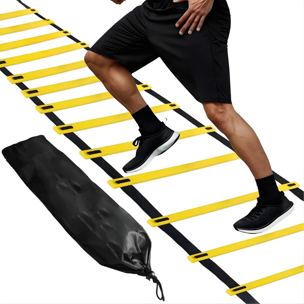 World Cup Football Agility Ladder — Heavy-Duty Nylon Webbing, Flexible Cross-Rungs