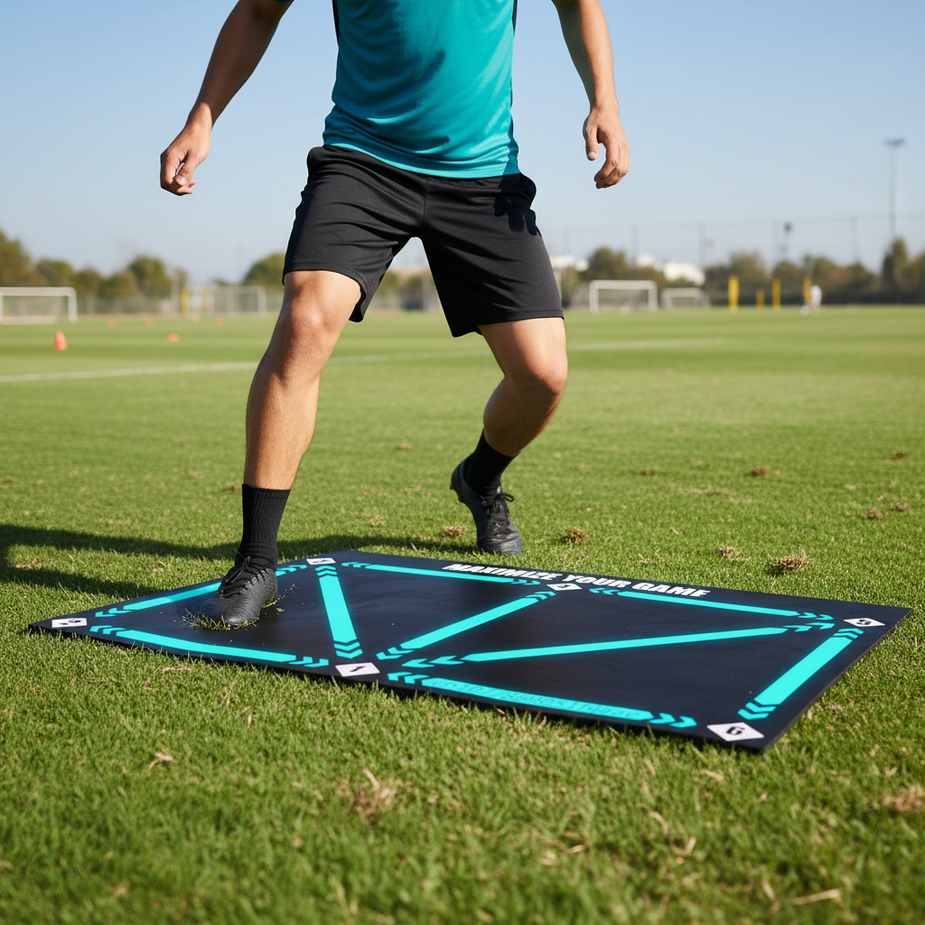 World Cup Soccer Skill Development Training System — Compact 2 x 6.56 ft Practice Surface