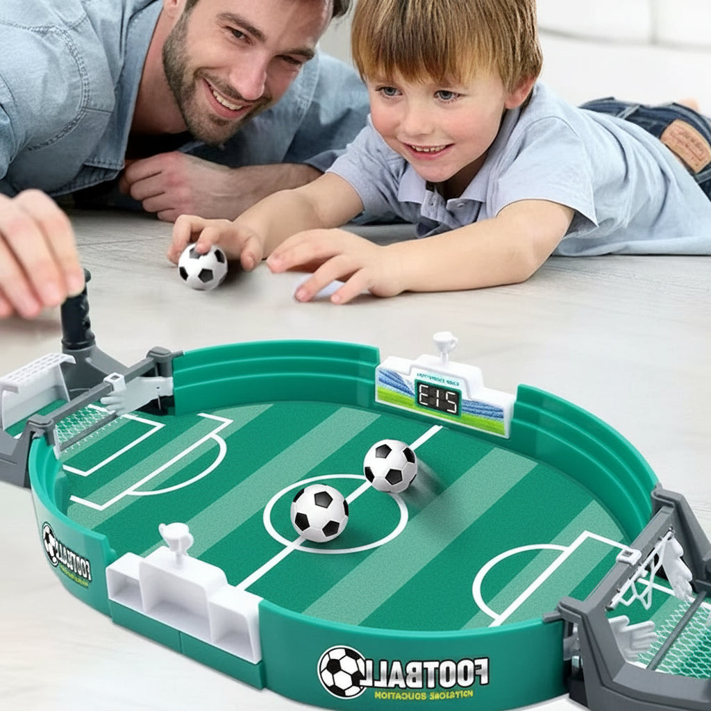 World Cup Compact Arcade Soccer Desk Set — 2-Player Interactive Football Console