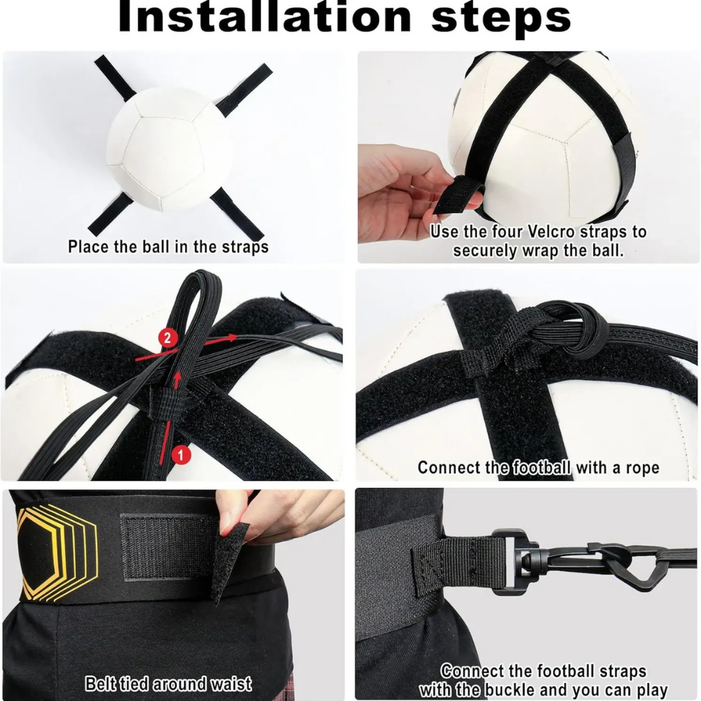 Soccer Training Belt — Adjustable Rebound Waist Strap