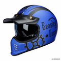 Casco integral vintage de motocross - Meowbutter