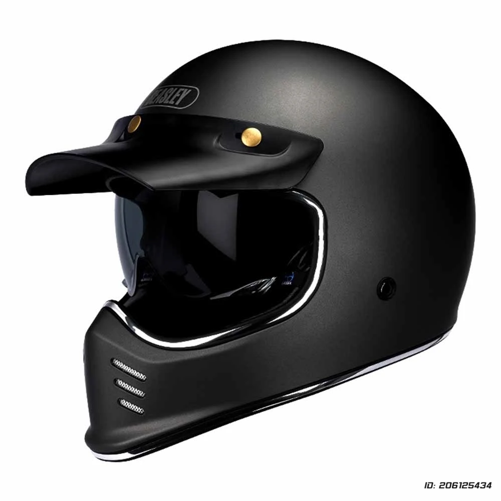 Casco integral vintage de motocross - Meowbutter