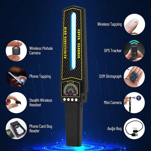 Rilevatore di Segnali RF - Scanner per Telecamere Nascoste e Localizzatori - Dispositivo Portatile per la Privacy | meowbutter